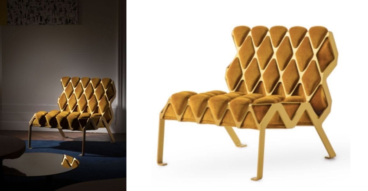 Le fauteuil Matrice de la marque Plumbum