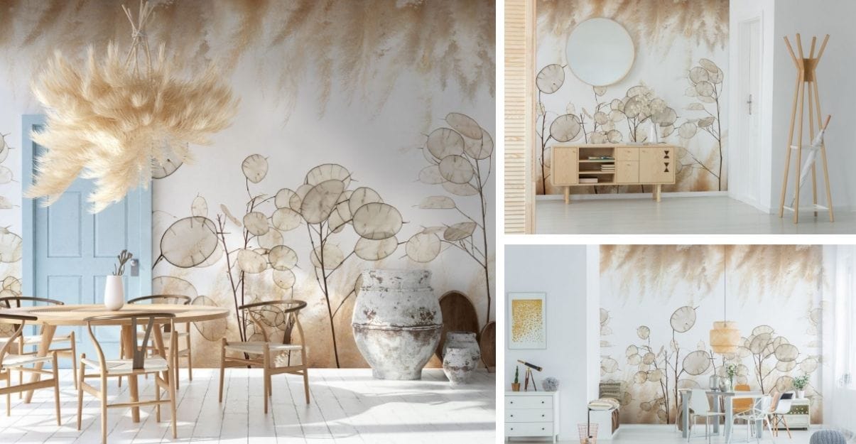 Le papier peint panoramique Lunara de chez Lé Papiers de Ninon