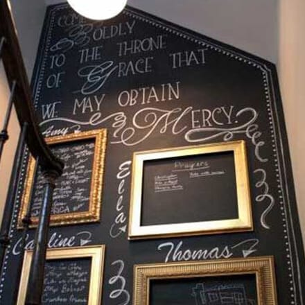 Déco cage d’escalier : peinture et cadres