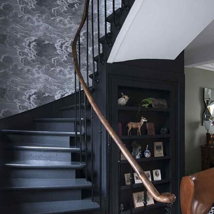 Déco cage d’escalier : papier peint