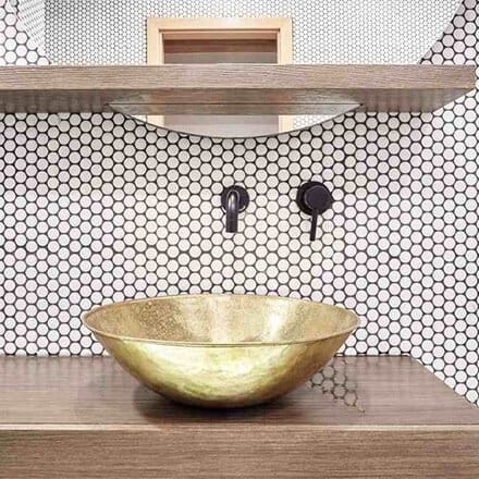 Salle de bain mozaïque élégante