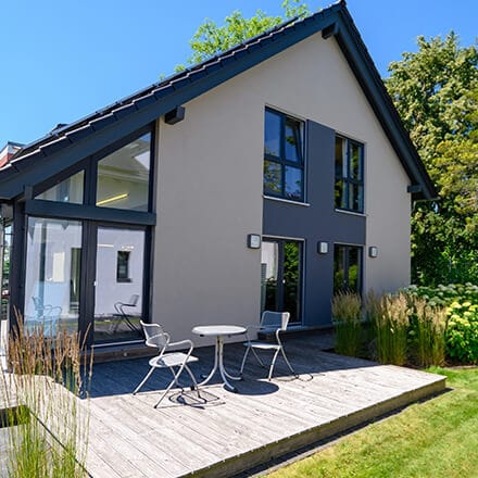 Couleurs façade moderne anthracite