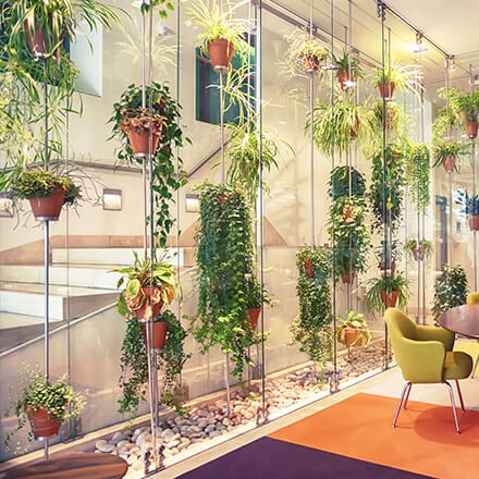 Déco cage d’escalier : végétale