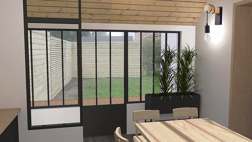 Une cuisine industrielle dans une ancienne grange