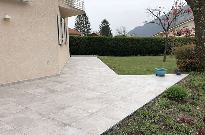 Dallage carrelage grès cérame