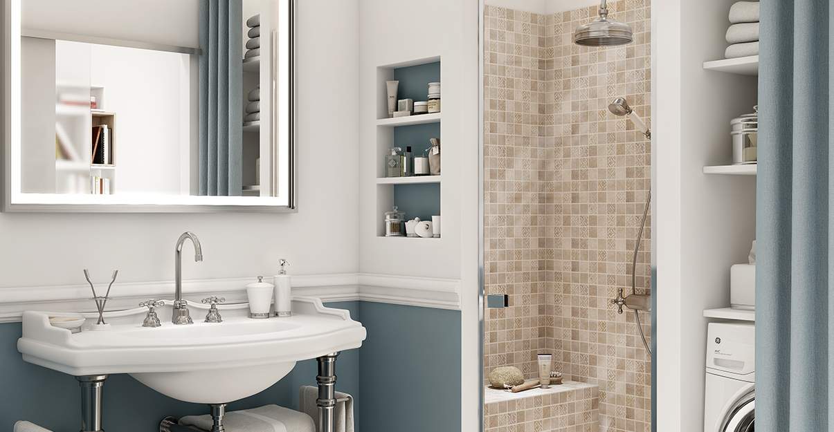 Salle de bain style rétro