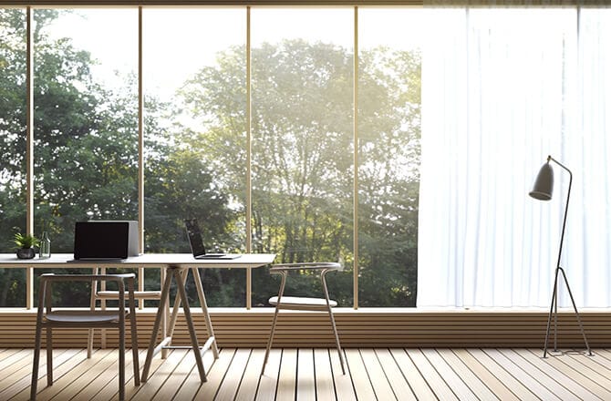 Construire un bureau de jardin lumineux