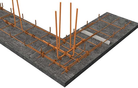 Réalisation des fondations : ferraillage