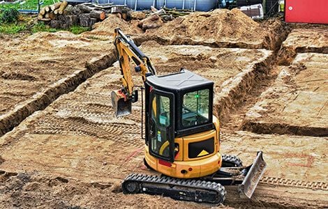 Réalisation des fondations : terrassement