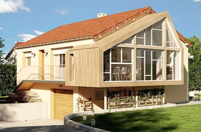 Extension latérale bois