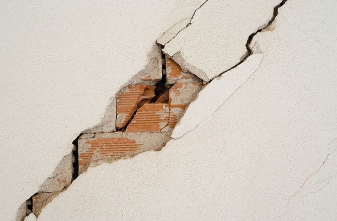 Problème de fondation : fissures