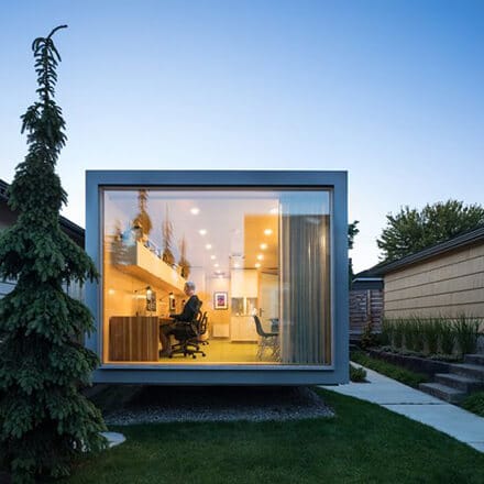 Construire un bureau de jardin vitré