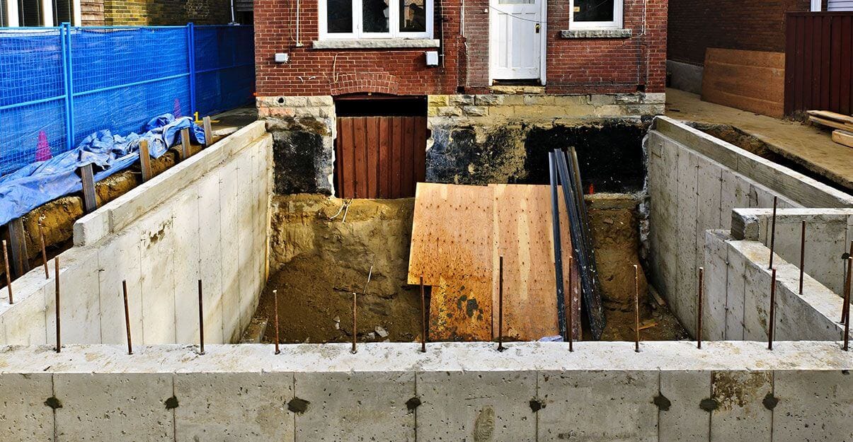 travaux extension sous-sol