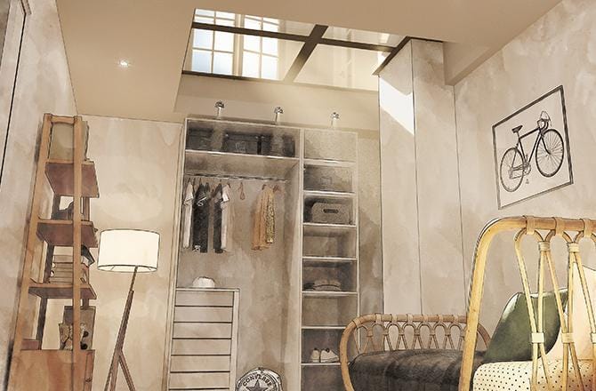 Extension en sous-sol avec plancher vitré