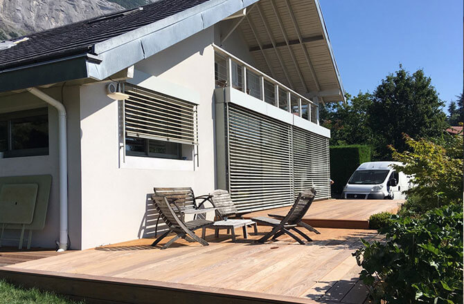 Terrasse bois surélevée