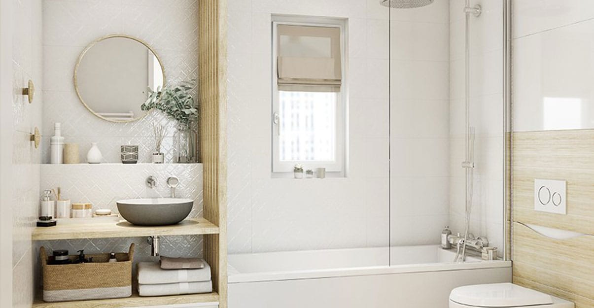 Salle de bain style scandinave