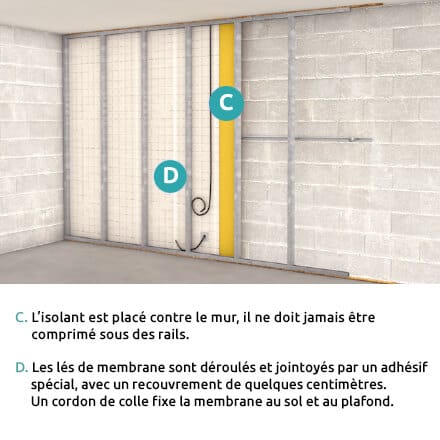 Checklist isolation mur intérieur étape 2