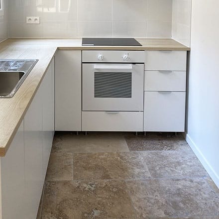 Carrelage texturé par Ilyas B., EGB agréée  La Maison Saint-Gobain