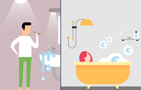 Economies d’énergie dans la salle de bain