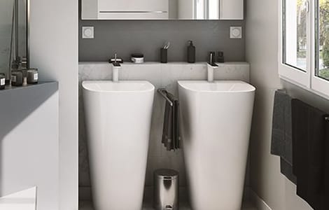 Lavabo : le modèle totem ou sur colonne