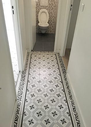 Carrelage rétro par Filippo G., carreleur agréé La Maison Saint-Gobain
