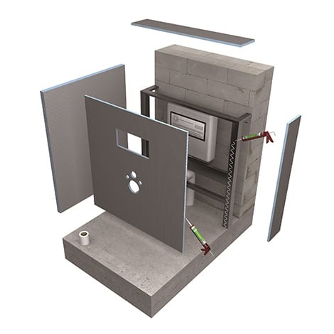 Panneau d'habillage bâti-support wedi I-Board 