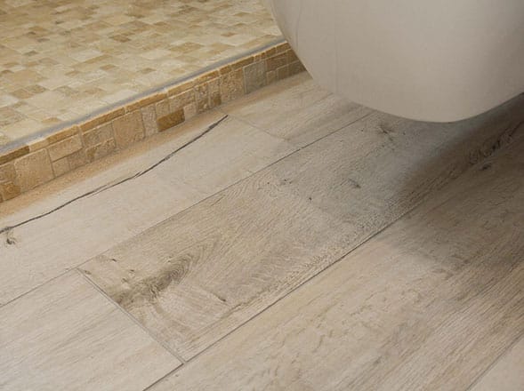 Carrelage imitation parquet par René M., solier agréé La Maison Saint-Gobain