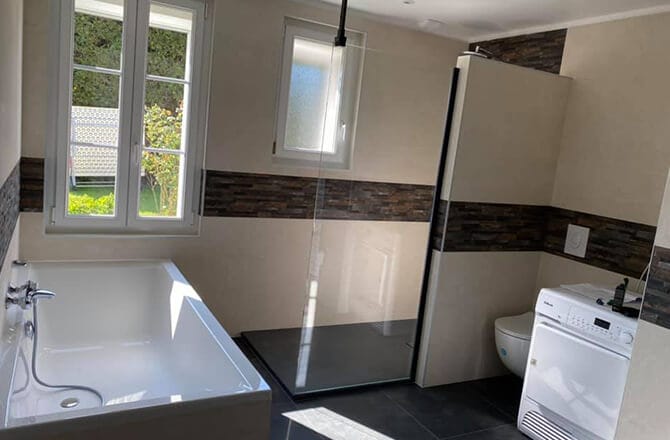 Combo douche baignoire