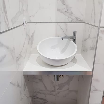 Plan vasque marbre