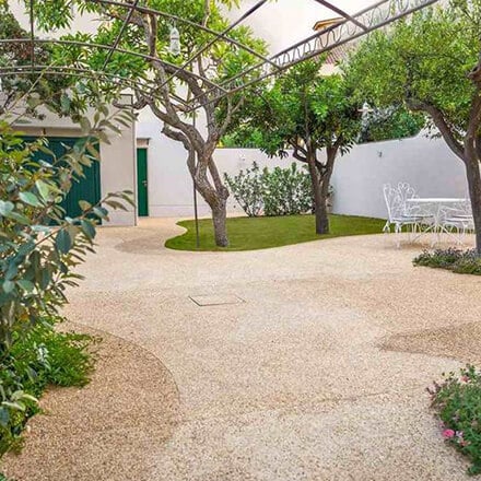 terrasse en béton désactivé