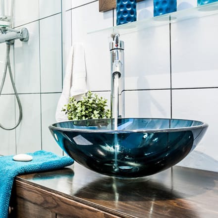 Vasque en verre