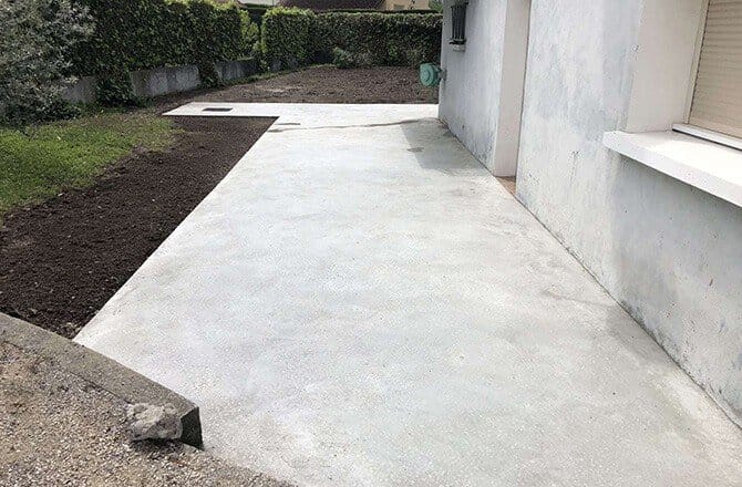Dalle béton terrasse maçon