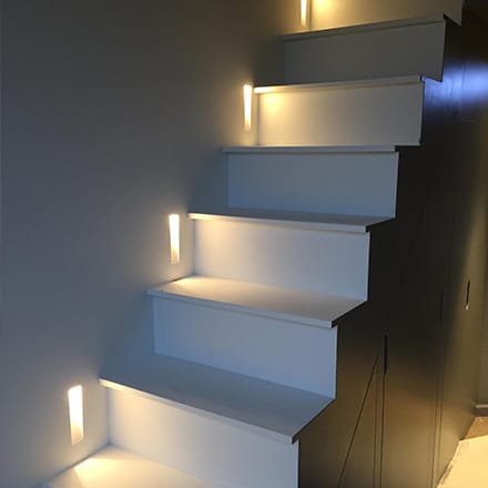 escalier eclairage intégré