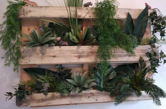 Mur végétal palette