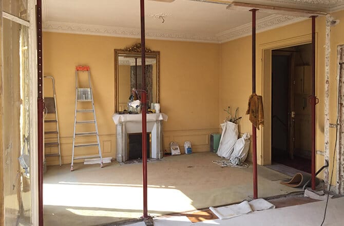 Ouverture mur porteur maçon