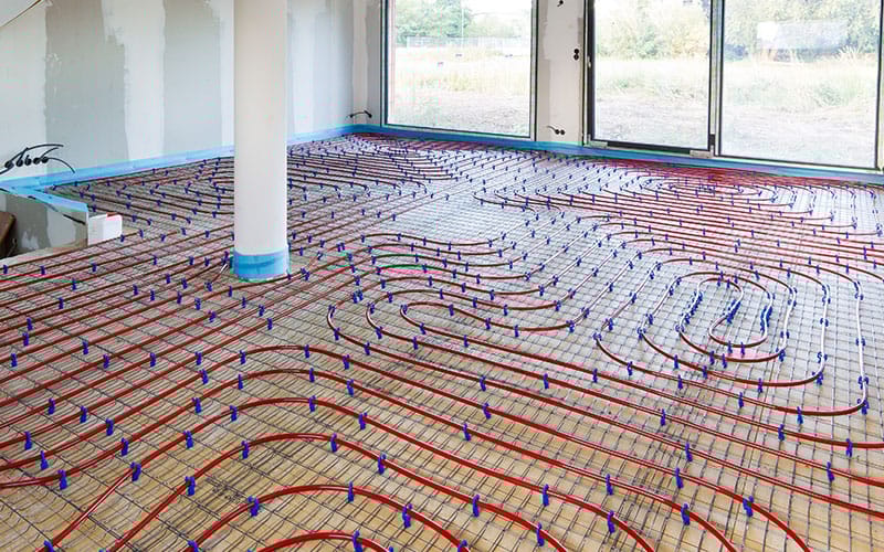 Pose d’un plancher chauffant