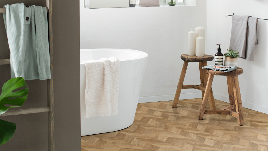 Revêtement de sols décor Chêne Pitaru, reproduction points de Hongrie classique, Collection Pure Nature de chez EGGER, réf. EPD033