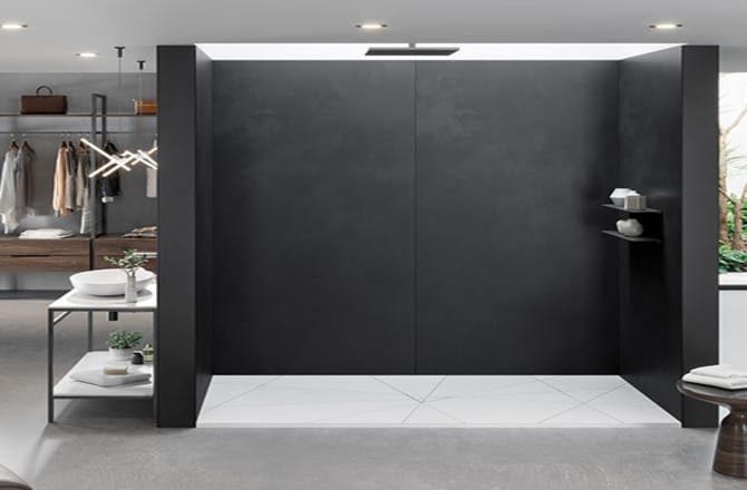 Un receveur de douche pour un style moderne design