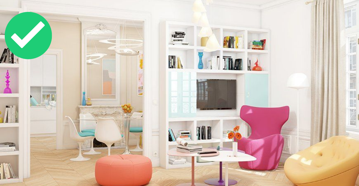 Ce salon Haussmannien qui combine les styles moderne et pop est superbe !