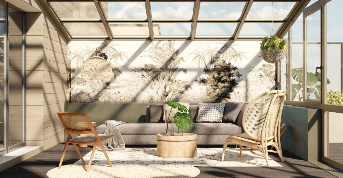 Une véranda en aluminium