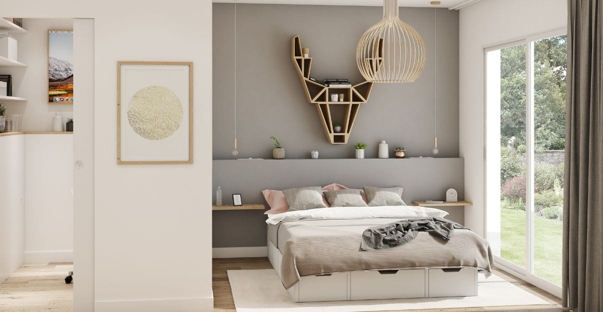 chambre renovation maison scandinave