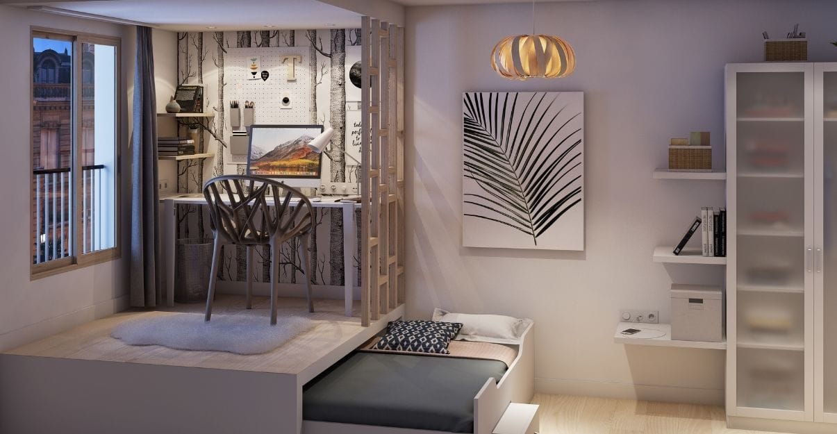 chambre renovation maison scandinave