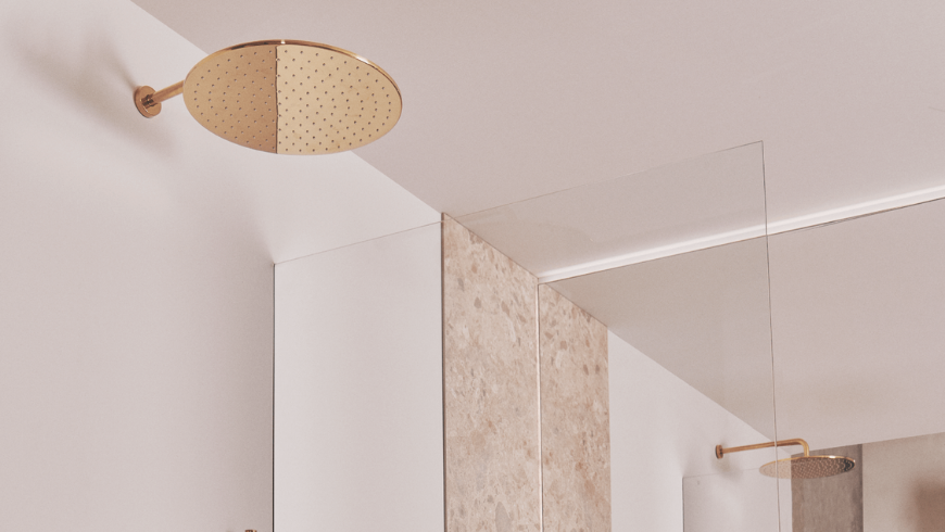 Robinetterie de douche encastrée Joy Or Brossé - Atelier Collections IDEAL STANDARD