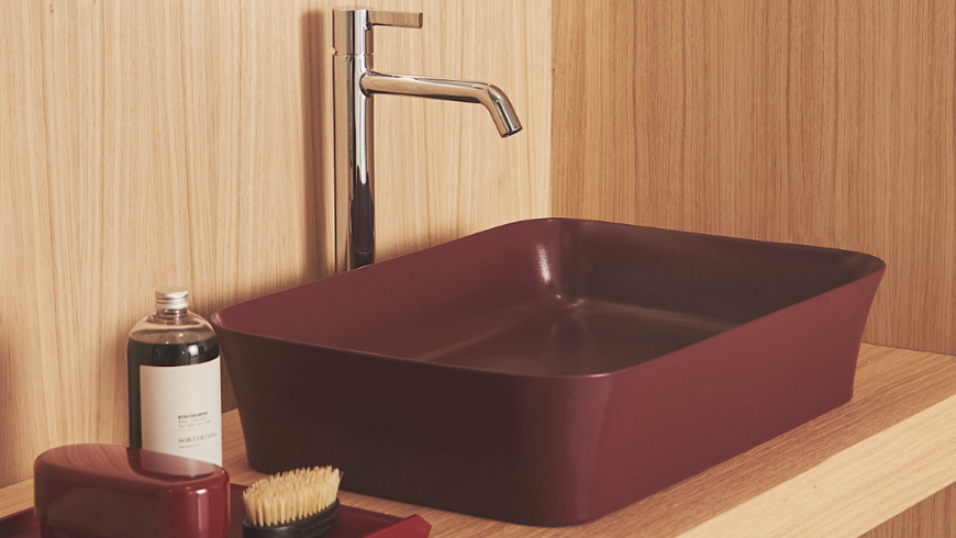 Vasque Ipalyss, céramique Grenade, mitigeur Joy - Atelier Collections - IDEAL STANDARD