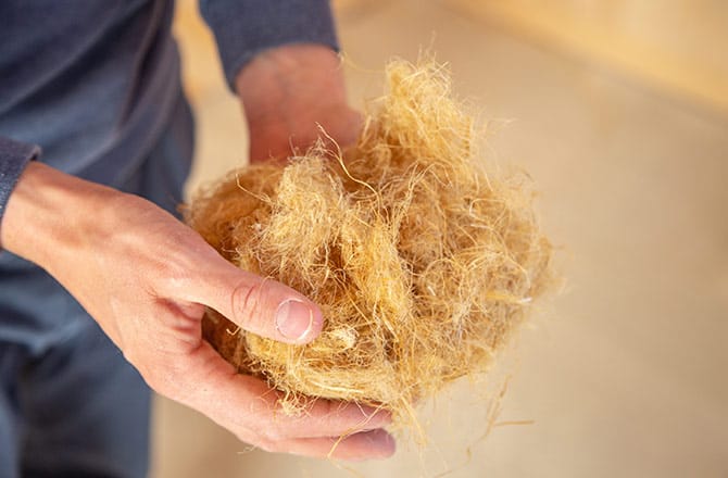 isolation maison passive à la laine de chanvre