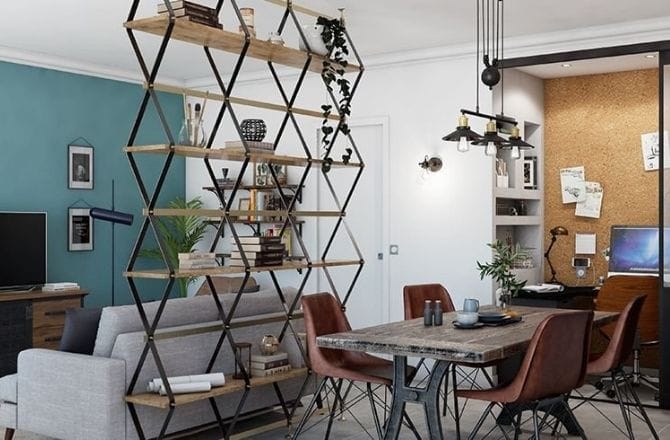 salon style industriel