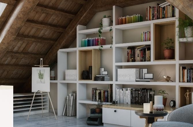 Idée 8 : Des combles aménagés en atelier d’artiste