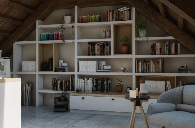 Idée 8 : Des combles aménagés en atelier d’artiste