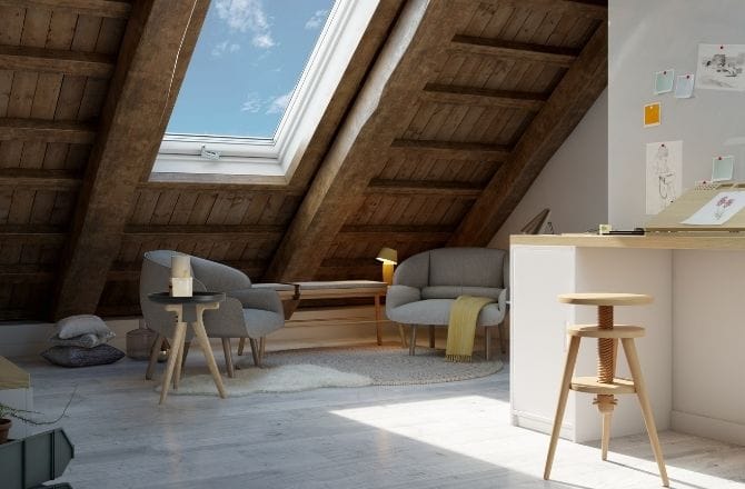 Idée 8 : Des combles aménagés en atelier d’artiste
