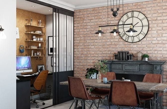 salon style industriel